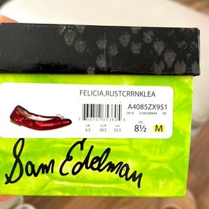 Sam Edelman Metallic Rust Felicia Ballet Flat